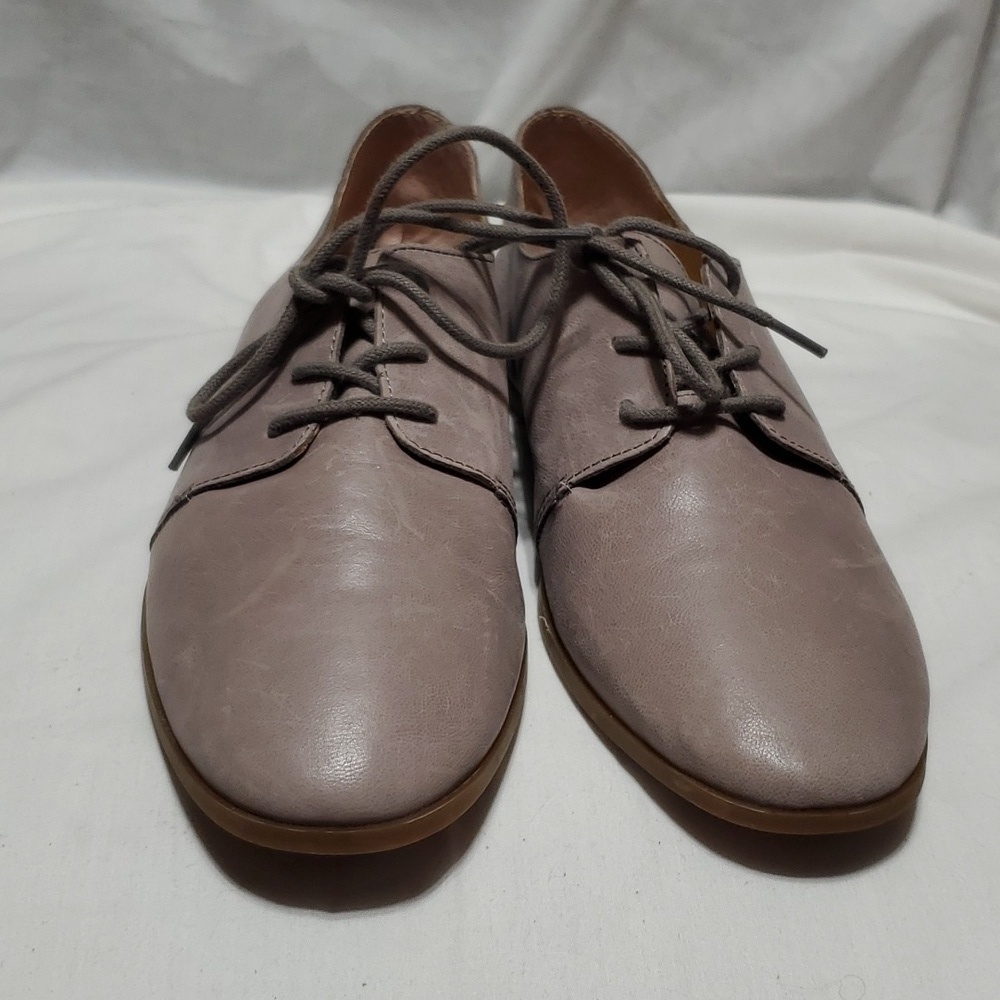 Lucky brand aleikka leather loafer taupe grey